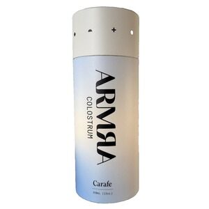 ARMRA Colostrum Glass 350ml 12oz. Carafe BPA-Free Dishwasher Safe Purple NEW